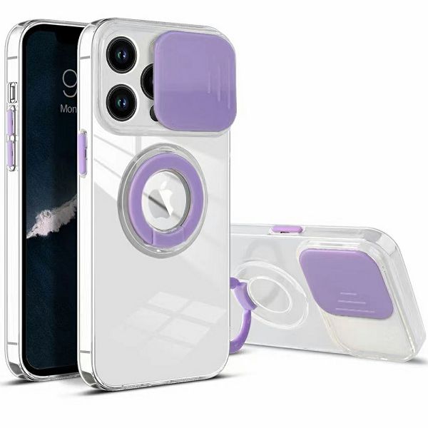 Mm tpu iphone 14 plus 67 clear cam and ring 2mm purple 1037480013