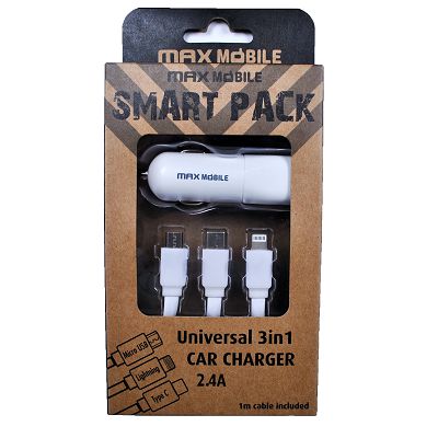 Smart pack auto adapter usb sc 198 24a 3u1 kabel 1002070029