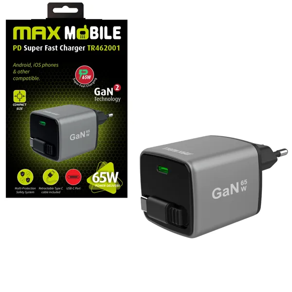 Maxmobile kucni punjac pd super fast charge tr462001 2xtypec 44162