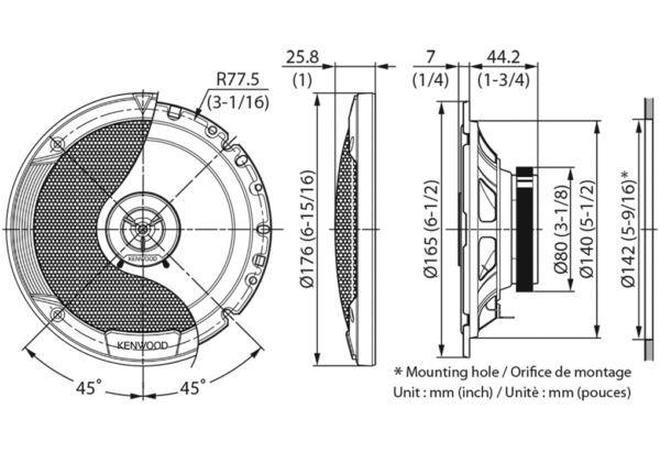 KFC S1766 dimensions