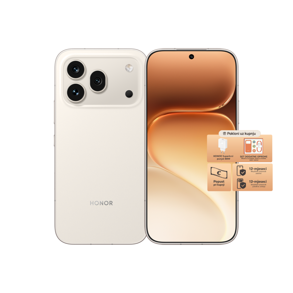 Honor 600 pro 12gb 512gb golden white poklon