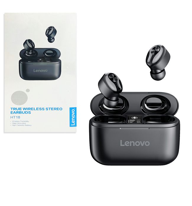 Lenovo slusalice bluetooth tws ht18 crna 1052020002