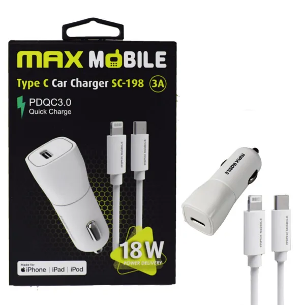 Maxmobile auto punjac pd qc 30 set 2u1 type ckabelmfi apple 25773