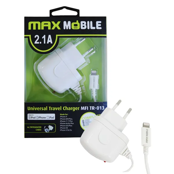 Maxmobile kucni punjac iphone 5678x111213 tr 013 21a mfi app 86701