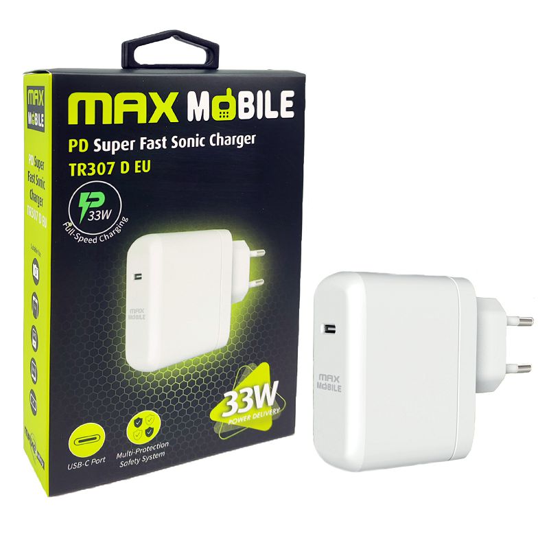 Maxmobile kucni punjac pd super fast sonic charge type c tr 1002080027