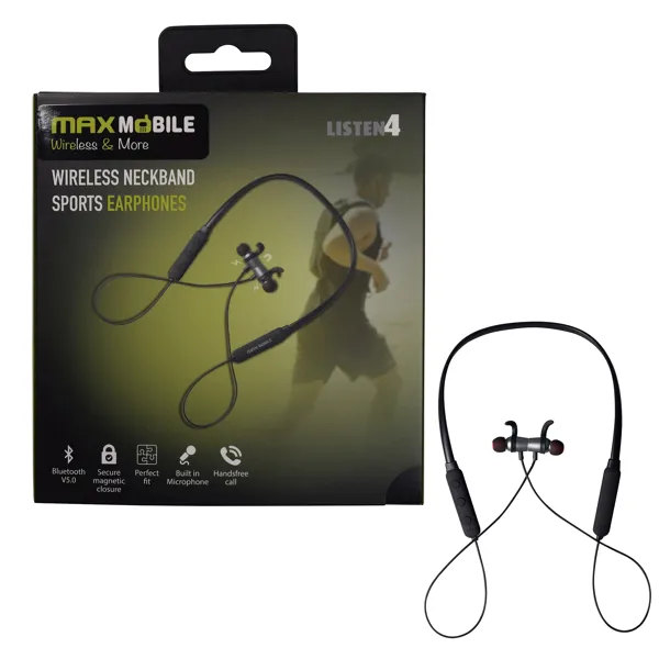 Maxmobile slusalice bluetooth 50 dhbt 020 neckband sports he 4647