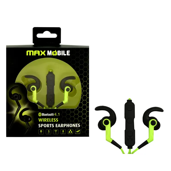 Maxmobile slusalice bluetooth kv 2039 stereo crno zelena 69729