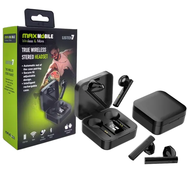 Maxmobile slusalice bluetooth mini m pro tws stereo crna 31171