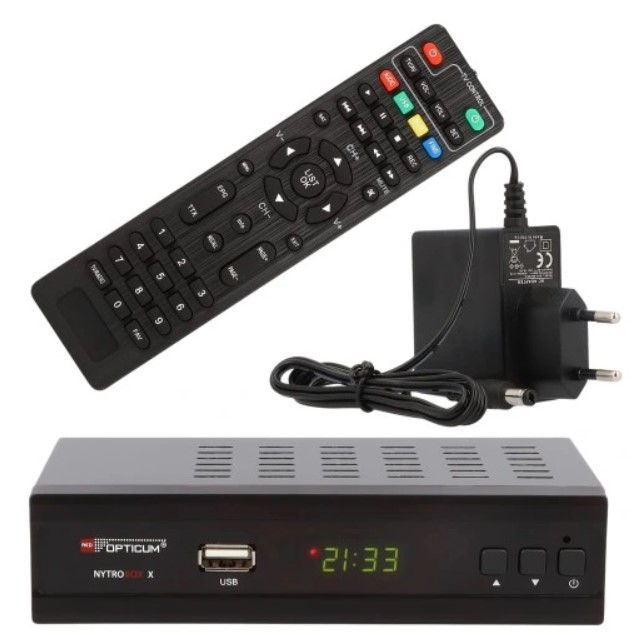 DVB T2C H.265 Nytro Box X RECEIVER