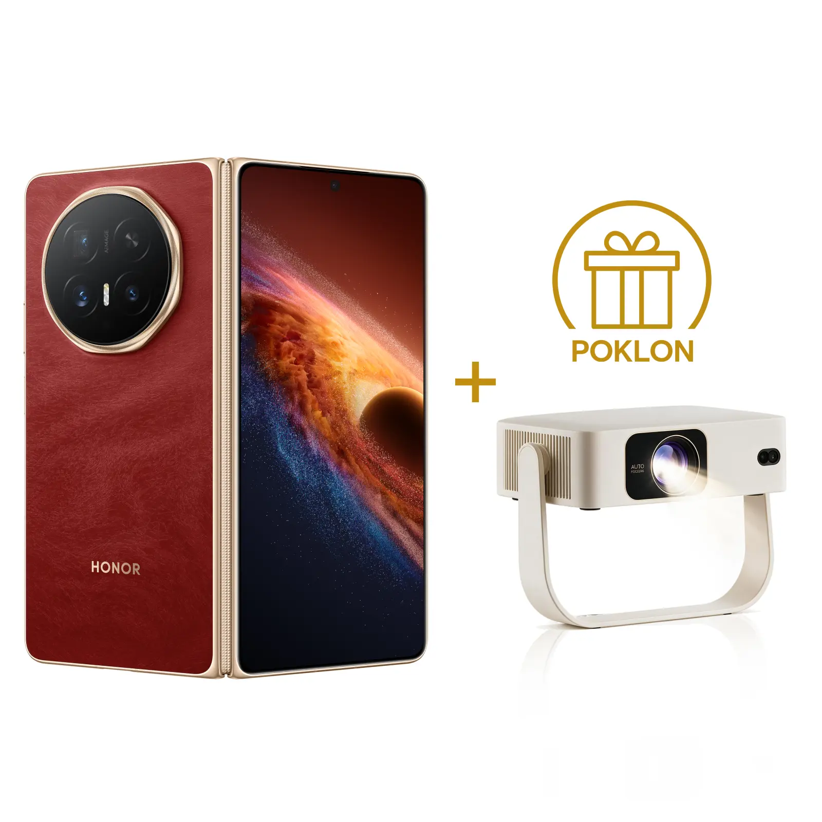 Honor magic v6 5g ds 16 gb 512 gb reddish brown poklon