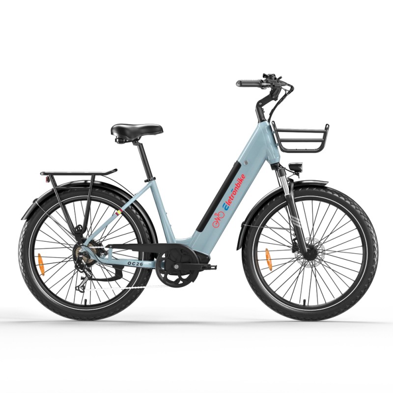 Eletronbike oc26 elektricni bicikl plavi