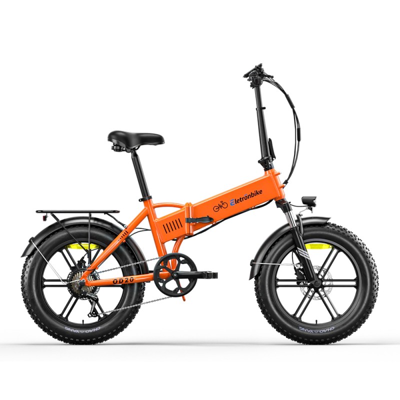 Eletronbike od20 elektricni bicikl narancasti