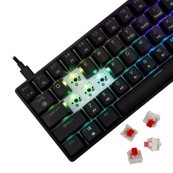 Shinobi 2 black us red switch