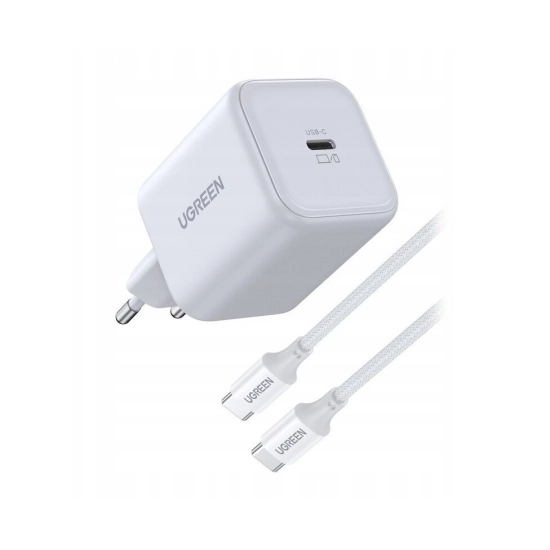 203790 57 kucni punjac ugreen x524 45w usb c quick charge gan set bijeli PCGGJY0KJ 550x550
