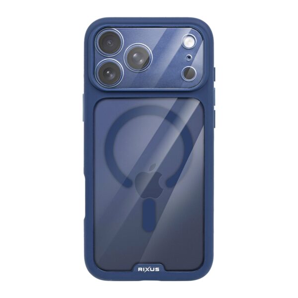 204077 57 01 Rixus Crystal Amber Case For Apple iPhone 17 Pro Max 18 Pro Max Blue