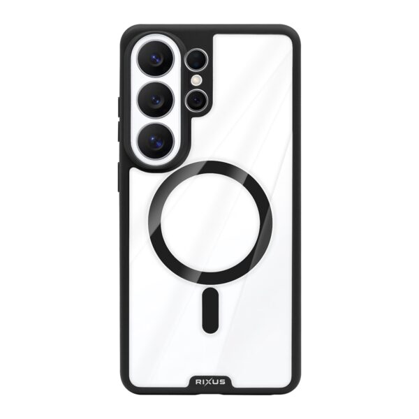204087 57 01 Rixus Crystal Amber Case For Samsung Galaxy S26 Ultra Black