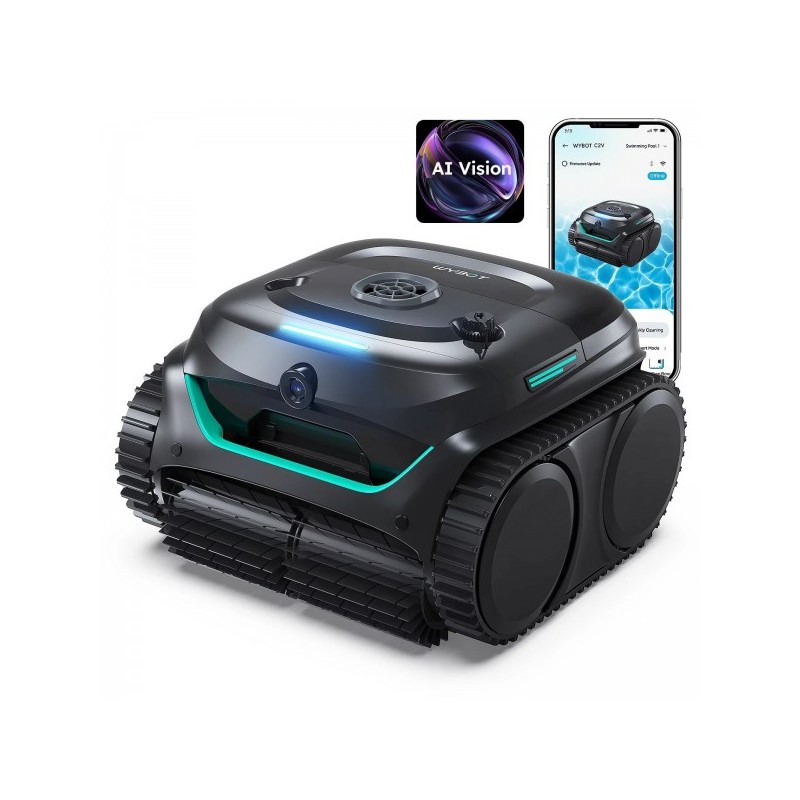 Wybot c2 vision bezicni robot za ciscenje bazena crni