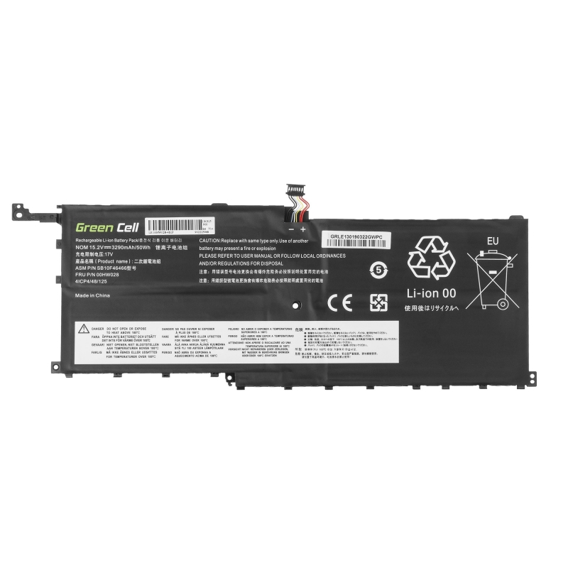 205562 57 green cell battery 00hw028 for lenovo thinkpad x1 carbon 4th gen i lenovo thinkpad x1 yoga 1st gen 2nd gen201