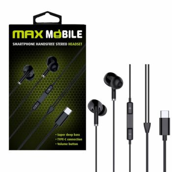 Maxmobile slusalice handsfree we08 type c crna 1003010042 1.jpg