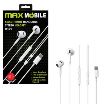 Maxmobile slusalice handsfree we09type c bijela 5159 1003010043 1.jpg