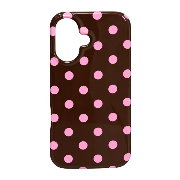 Mm tpu iphone 17 dots on brown 90538