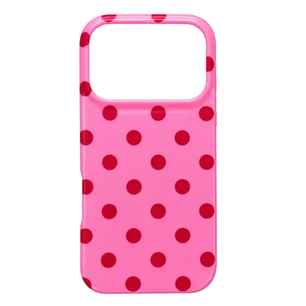 Mm tpu iphone 18 pro17 pro dots on pink 78188